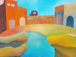 Arte in riva al fiume